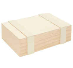 Rico Design Schmuckkästchen & Schmuckständer|Holz, Mdf & Pappmaché>Holz-Kiste / Aufbewahrungsbox mit 6-facher Einteilung
