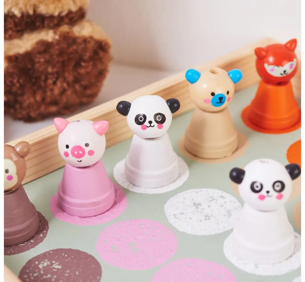 Kinder folia Marionetten & Figuren|Holz>Holzkugeln mit Gesicht "Cute Animals"