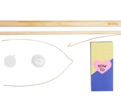 Kinder folia Laterne Basteln|Papier>Holz-Laternenstab inkl. Drahtbügel + 1 LED Licht