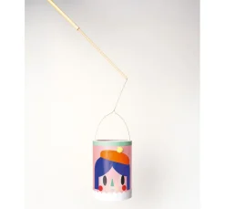 Kinder folia Laterne Basteln|Papier>Holz-Laternenstab inkl. Drahtbügel + 1 LED Licht