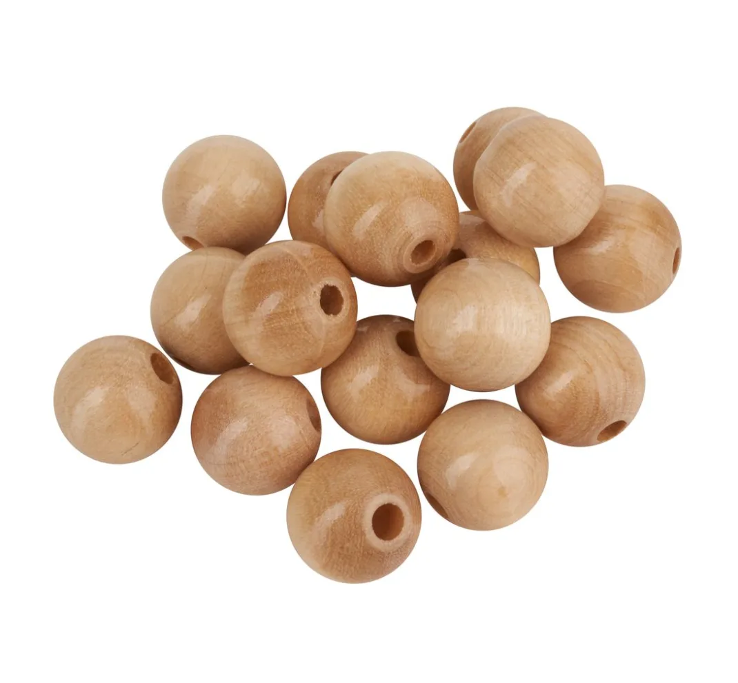 Kinder KNORR prandell Perlen|Holz>Holzperlen, Ø 15 mm