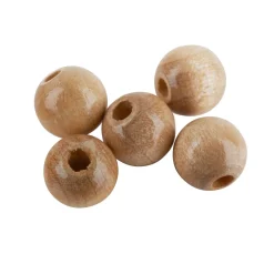 Kinder Meyco Perlen|Holz>Holzperlen, Ø 8 mm, 85 Stück