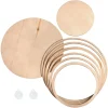 Rayher Diverse Materialien|Holz, Mdf & Pappmaché>Holzplatten/-ringe Set