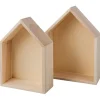 Rayher Serviettentechnik|Decoupage>Holz-Rahmen "Häuser - Breit", 2er-Set