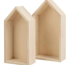 Rayher Decoupage|Décopatch>Holz-Rahmen "Häuser - Hoch", 2er-Set