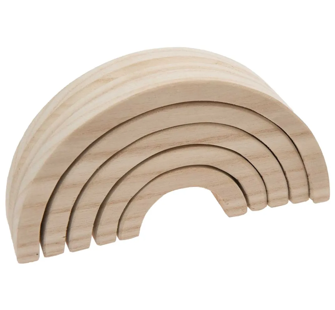 Kinder Rico Design Holz|Décopatch>Holz-Regenbogen