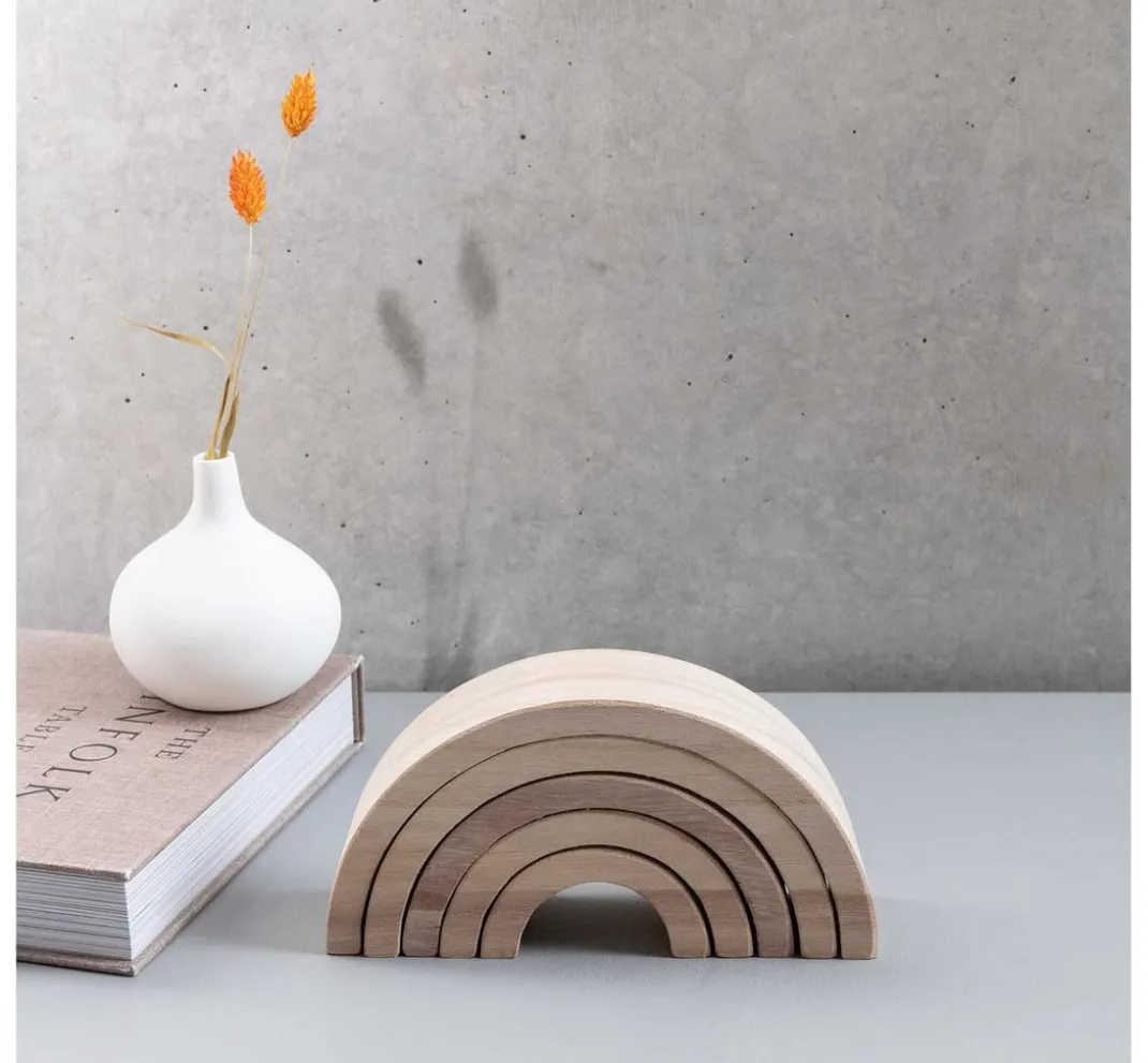 Kinder Rico Design Holz|Décopatch>Holz-Regenbogen