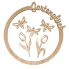 HALBACH Diverse Materialien|Holz, Mdf & Pappmaché>Holzring-Set "Gartenglück"