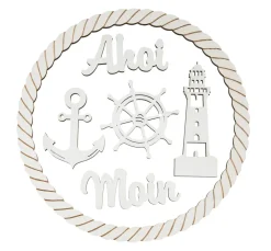 HALBACH Diverse Materialien|Holz, Mdf & Pappmaché>Holzring-Set "Maritim"