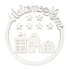 HALBACH Diverse Materialien|Holz, Mdf & Pappmaché>Holzring-Set "Welcome Home"