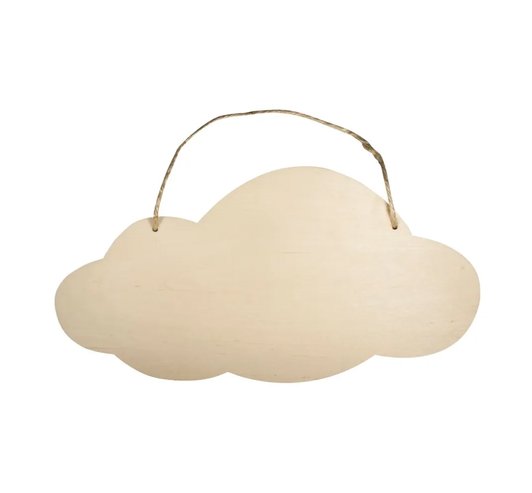 Kinder Rayher Holz|Serviettentechnik>Holz-Schild "Wolke"