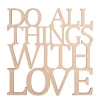 Rayher Holz, Mdf & Pappmaché>Holzschrift "Do all things with love"