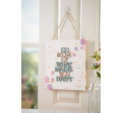 Rayher Holz, Mdf & Pappmaché>Holzschrift "Do more what makes you happy"