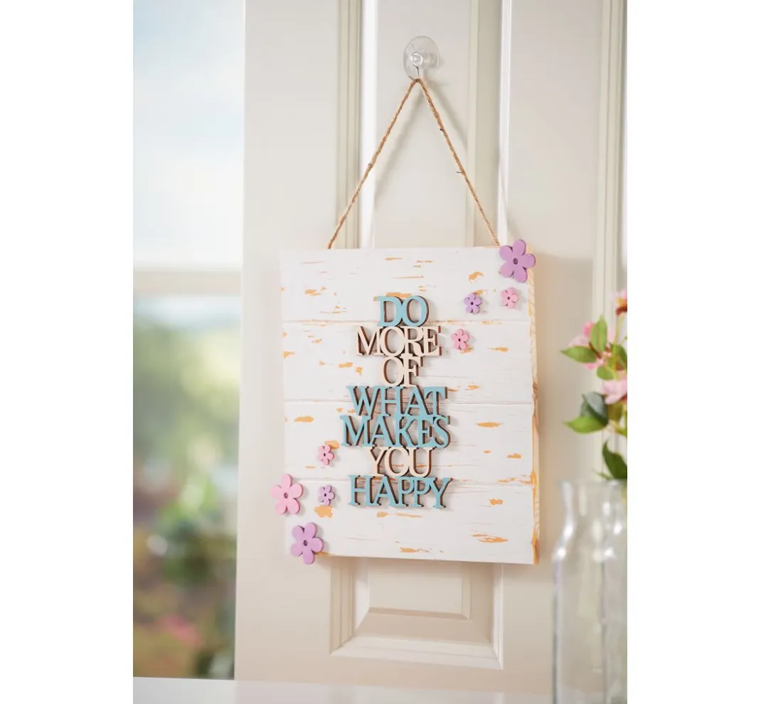 Rayher Holz, Mdf & Pappmaché>Holzschrift "Do more what makes you happy"