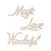 Rayher Décopatch|Holz, Mdf & Pappmaché>Holz-Schriftzüge "Magic-Love-Wonderful", 3er Set