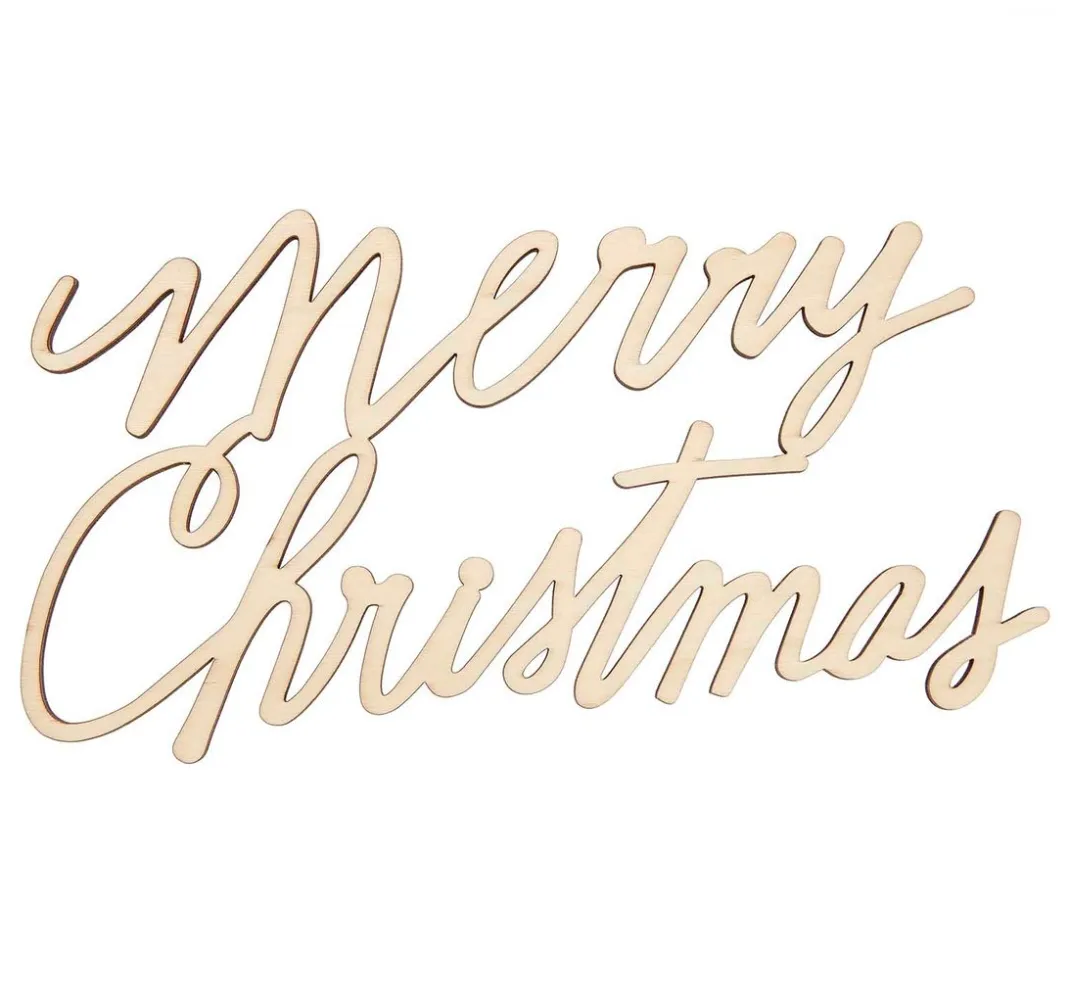 Rico Design Holz, Mdf & Pappmaché>Holzschriftzug "Merry Christmas"