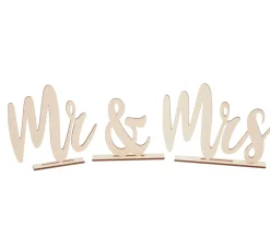 Rayher Holz, Mdf & Pappmaché>Holz-Schriftzug "Mr & Mrs"