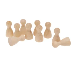 Kinder Rayher Marionetten & Figuren|Holz, Mdf & Pappmaché>Holz-Spielfigur, 28 mm, 10 Stück