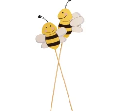 ohne Marke Dekofiguren & -Objekte>Holz-Stecker Biene "Susi & Willy"