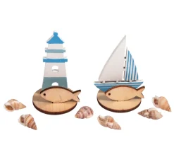 Kinder Rayher Holz|Dekofiguren & -Objekte>Holz-Steckmotiv "Maritim"