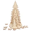 Kinder creativ company Holz|Dekofiguren & -Objekte>Holz-Steckmotiv "Tannentrio", Sperrholz