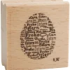 blau in gelb Stempel & Zubehör|Kartengestaltung>Holzstempel "Frohe Ostern"