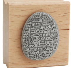 blau in gelb Stempel & Zubehör|Kartengestaltung>Holzstempel "Frohe Ostern"