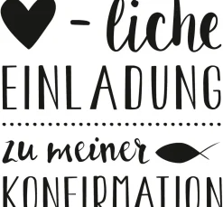 Heyda Stempel & Zubehör|Kartengestaltung>Holzstempel "Herzliche Einladung Konfirmation"