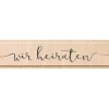 Heyda Stempel & Zubehör|Kartengestaltung>Holzstempel "Wir heiraten"