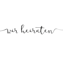 Heyda Stempel & Zubehör|Kartengestaltung>Holzstempel "Wir heiraten"