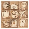 Papermania Streuteile|Dekoelemente>Holz-Streuteile "Reise"