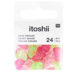 Kinder Rico Design Itoshii|Perlen>itoshii Perlen-Set "Glitzerherzen"