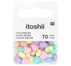 Kinder Rico Design Itoshii|Perlen>itoshii Perlen-Set "Herzen Pastell"
