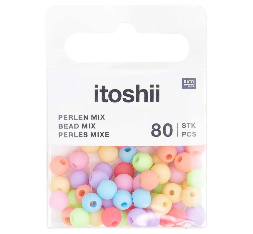 Kinder Rico Design Itoshii|Perlen>itoshii Perlen-Set "Rainbow Matt"