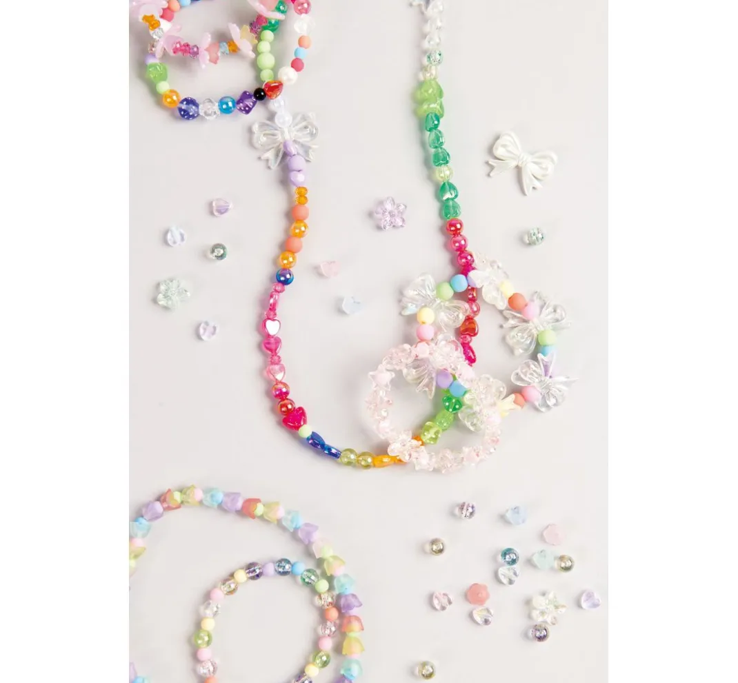 Rico Design Itoshii|Acrylperlen>itoshii Perlen-Set "Schleifen", Perlrosa