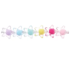 Kinder Rico Design Itoshii|Perlen>itoshii Perlen-Set "Sterne Transparent mit Farbeinzug"