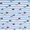 VBS Marktplatz Jerseystoff|Stoff Meterware>Jersey-Stoff "Boote und Fische"