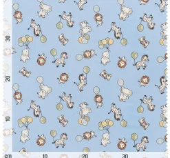 VBS Marktplatz Jerseystoff|Stoff Meterware>Jersey-Stoff "Party-Tiere"