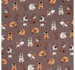 Kinder VBS Marktplatz Stoff Meterware|Kinderstoffe>Jersey-Stoff "Sweet Dogs"
