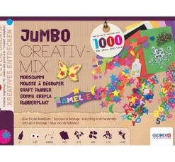 Kinder GLOREX Deko-Bastelsets|Moosgummi>Jumbo Creativ-Mix "Moosgummi", ca. 1.000 Teile