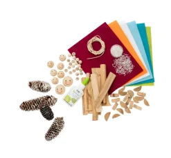 Kinder GLOREX Deko-Bastelsets>Jumbo Creativ-Mix "Naturholz", ca. 1.000 Teile
