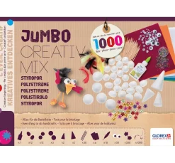 Kinder GLOREX Deko-Bastelsets>Jumbo Creativ-Mix "Styropor", ca. 1.000 Teile