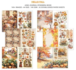 Ciao Bella Papier-Bastelsets|Farb- & Motivblöcke>Junk Journal & Ephemera Book "Hello Fall"