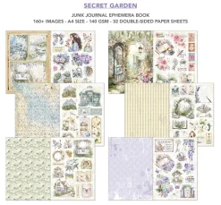 Kinder Ciao Bella Papier-Bastelsets|Papier-Bastelsets>Junk Journal & Ephemera Book "Secret Garden"