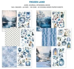 Ciao Bella Papier-Bastelsets|Farb- & Motivblöcke>Junk Journal & Ephemera Book "Frozen Land"