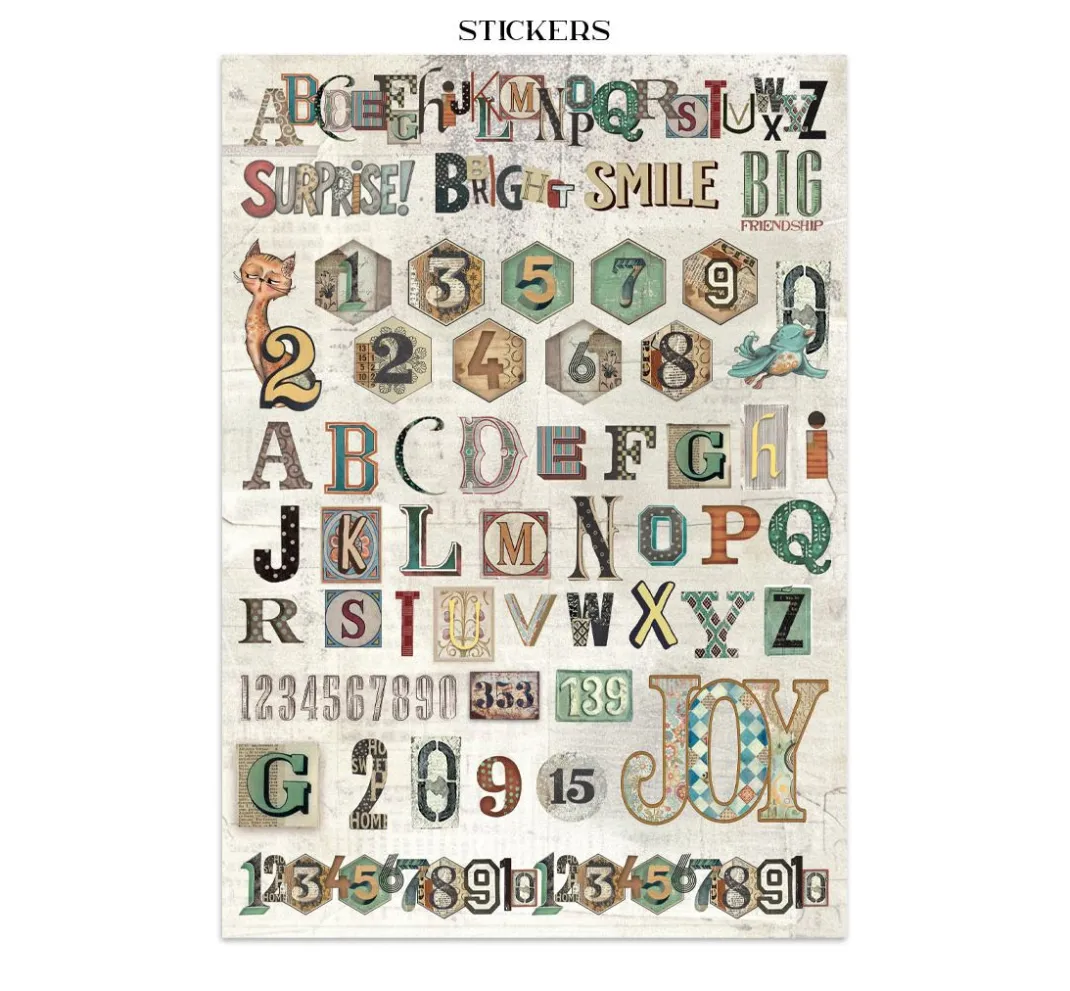 Stamperia Papier-Bastelsets|Farb- & Motivblöcke>Junk Journal Book "Furry Friends"