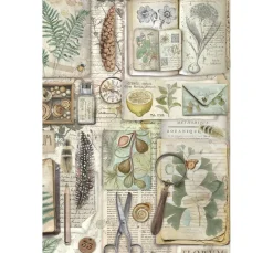 Stamperia Scrapbooking|Papier-Bastelsets>Junk Journal Book "Herbarium Silvae"