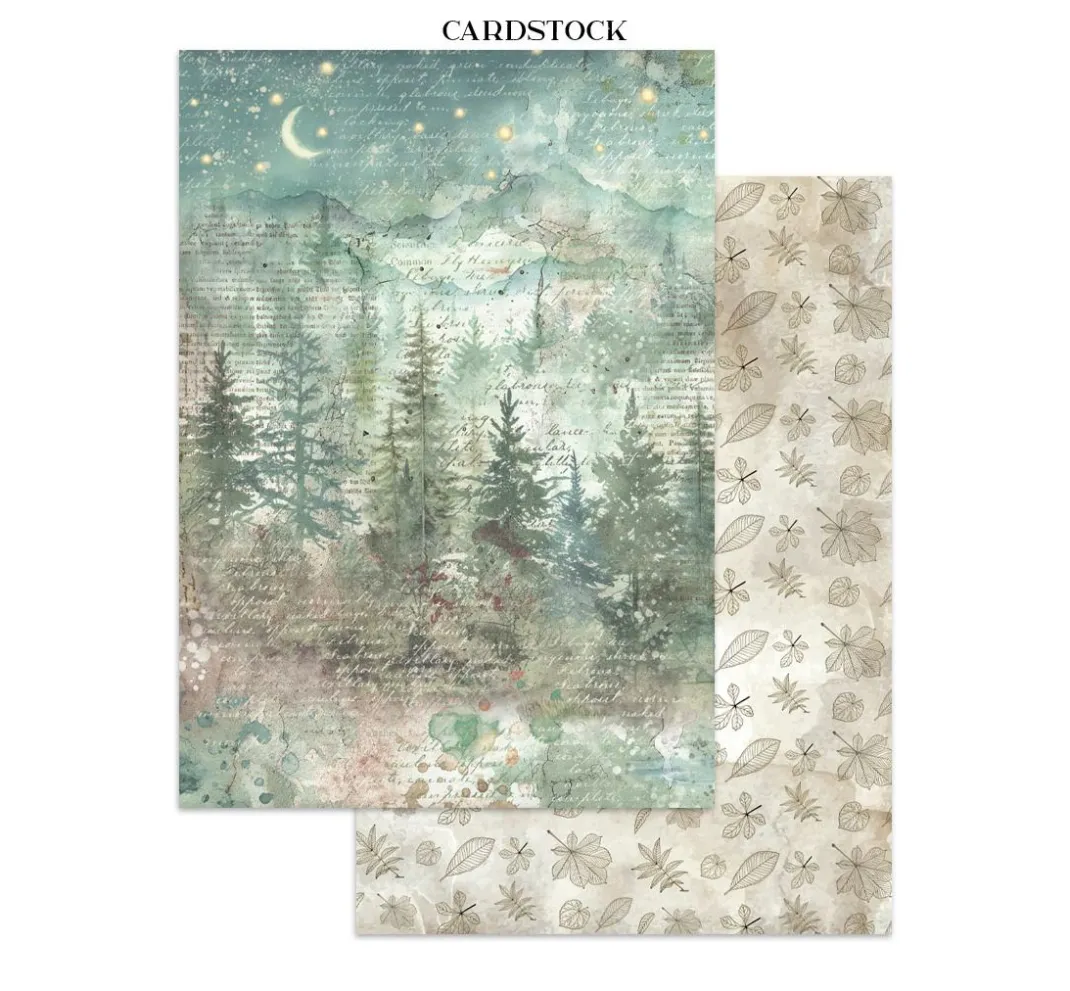 Stamperia Scrapbooking|Papier-Bastelsets>Junk Journal Book "Herbarium Silvae"