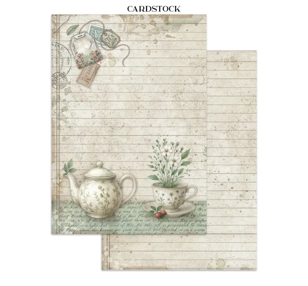 Stamperia Scrapbooking|Papier-Bastelsets>Junk Journal Book "Herbarium Silvae"