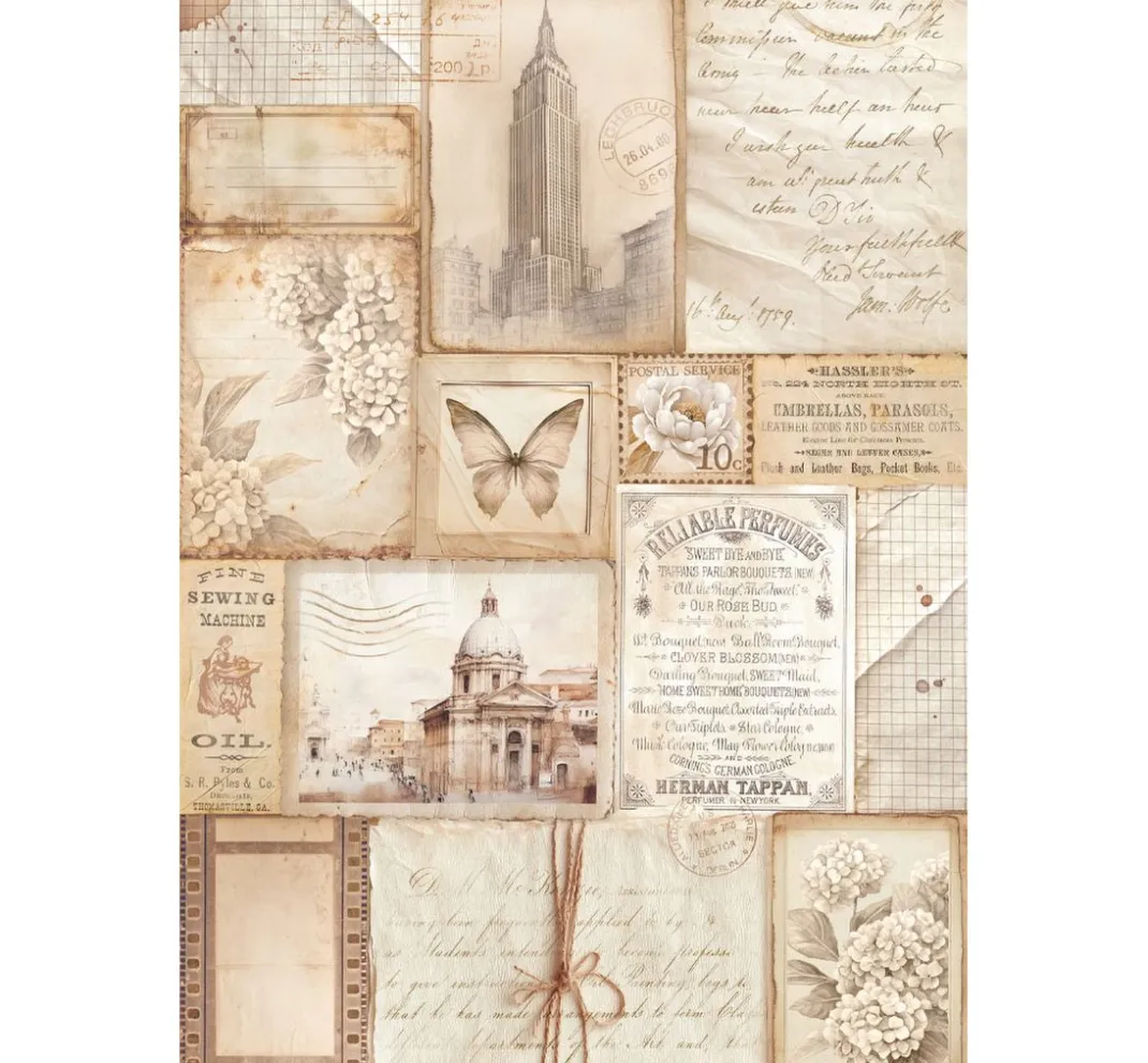 Stamperia Scrapbooking|Papier-Bastelsets>Junk Journal Book "Quiet Days"